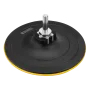 Тарелка опорная для дрели и УШМ DENZEL с липучкой, 115 мм, твердая, с адаптером c М14 на d8