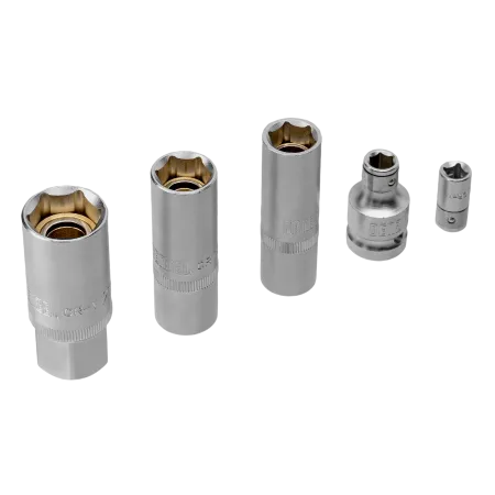 Набор инструментов DENZEL 1/2", 1/4", CrV, S2, пластиковый кейс, 122 предмета