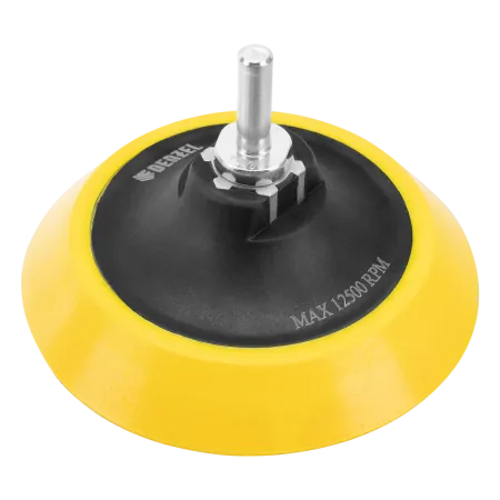 Тарелка опорная для дрели и УШМ DENZEL с липучкой, 115 мм, мягкая, с адаптером c М14 на d8