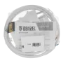Шнур сетевой Energy Series DENZEL, ПВС, 1,5 м, 2 x 1,5 мм, с неразборной вилкой, белый