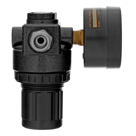 Регулятор давления с манометром DENZEL R1500, 12 бар, 1/4"