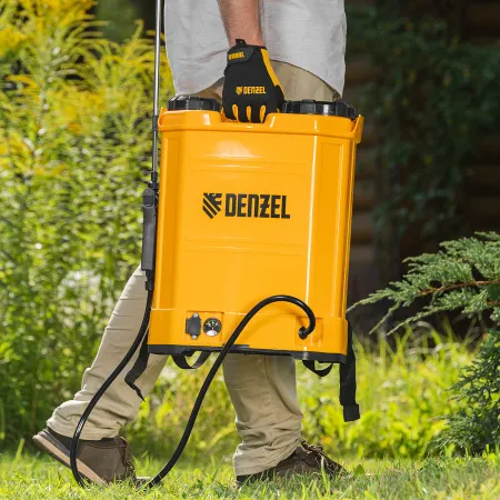 Опрыскиватель ранцевый аккумуляторный DENZEL D-16LA, 16 л, 12 В, 8 Ач