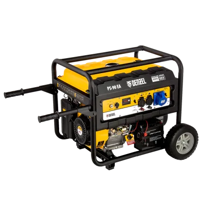 Генератор бензиновый DENZEL PS 90 EA, 9.0 кВт, 230В, 25 л, электростартер