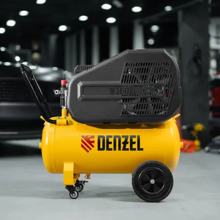 Компрессор воздушный DENZEL рем. привод BCI 2100/50, 2,1 кВт, 50 литров, 400 л/мин