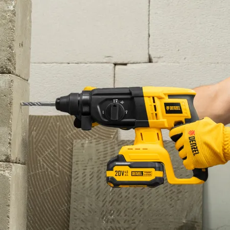 Перфоратор аккумуляторный бесщет. DENZEL RHH-BL-20-28, 3 Дж, Li-Ion, 20 В