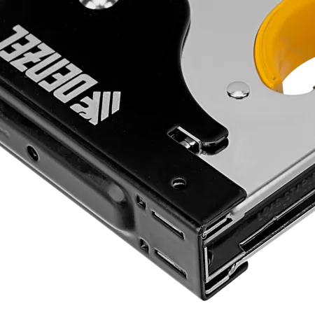 Степлер DENZEL скобы в комплекте, плавная регулировка удара, 2К рукоятка, тип 53, 4-14 мм