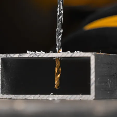 Сверло спиральное по металлу DENZEL 3,5 х 112 мм, Р6М5, Golden Tip, удлиненное, 2шт.