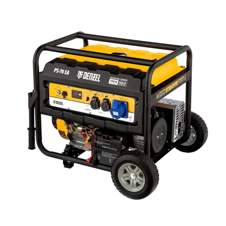 Генератор бензиновый DENZEL PS 70 EA, 7.0 кВт, 230 В, 25 л, электростартер