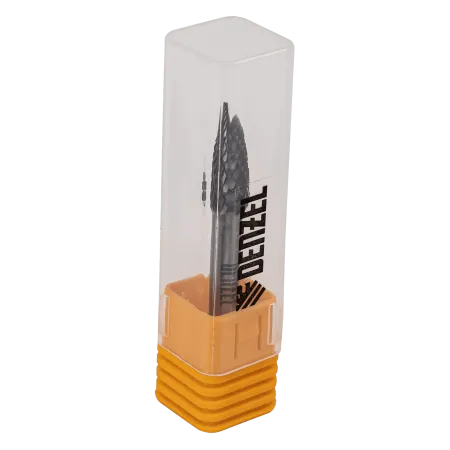 Борфреза по металлу DENZEL твердосплавная, параболическая заостренная, тип-G, 8 мм