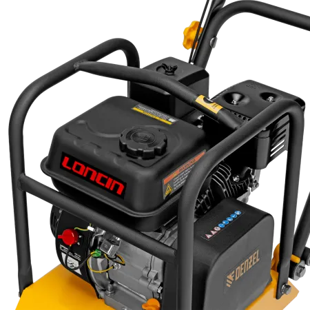 Виброплита бензиновая DENZEL VC-12, 12 кН, 45*35 см, 196 см3