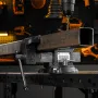 Тиски слесарные DENZEL BVH-100, 100 мм, поворотные, стальная направляющая, с наковальней