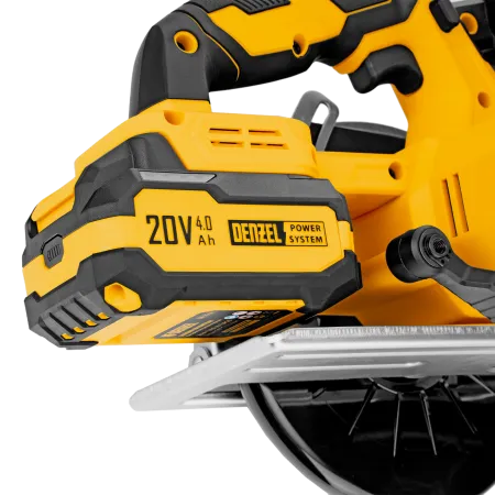Пила циркулярная аккумуляторная DENZEL CCSH-20-165, 165 мм, Li-Ion, 20 В