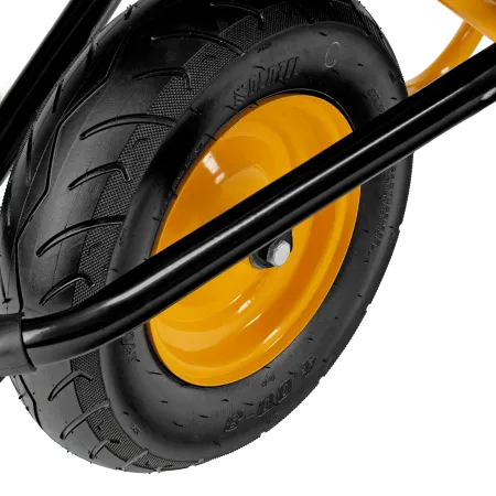 Тачка строительная DENZEL усиленная объем 120 л, 220 кг, колесо 16х4.00-8