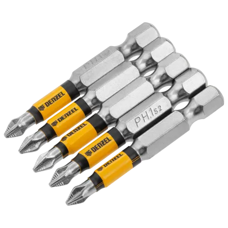 Набор бит DENZEL PH1x50, 5 шт.