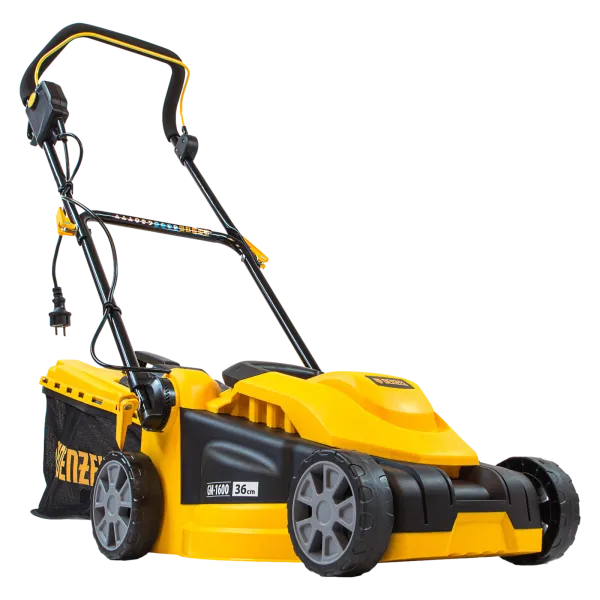 Газонокосилка электрическая DENZEL GM-1600, 1600 Вт, ширина 36 см, 3 уровня, 35 л