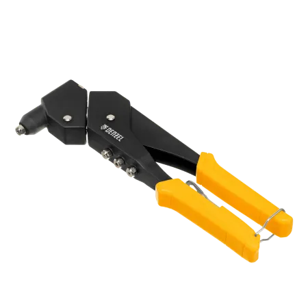 Заклепочник ручной DENZEL 285 мм, поворотный, 0-360, заклепки 2,4-3,2-4,0-4,8 мм