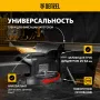 Тиски слесарные DENZEL BVH-200, 200 мм, поворотные, стальная направляющая, с наковальней
