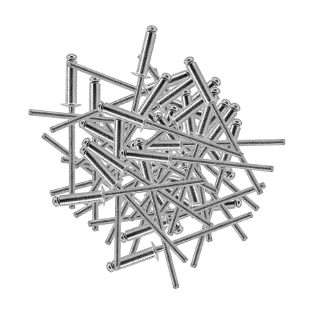 Заклепки алюминиевые DENZEL 1/8"-1/2", 3 х 12 мм, 50 шт