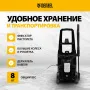 Моечная машина высокого давления DENZEL R-170, 2000 Вт, 170 бар, 360 л/ч, колесная