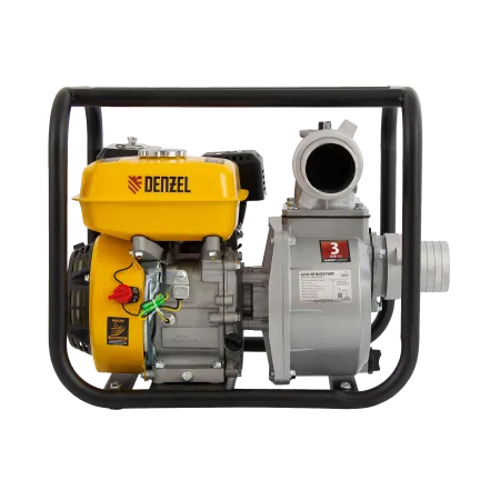 Мотопомпа бензиновая DENZEL PX-80, 7 л.с, 3, 1000 л/мин, глубина 8 м, напор 30 м