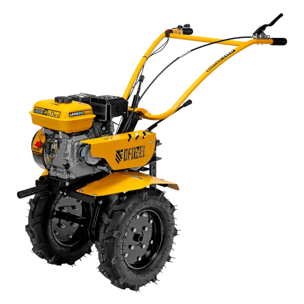 Мотоблок DENZEL DPT-270S, 7 л.с., ремен.сцеп, фрез 3х4, ШОМ, передачи 2В/1Н