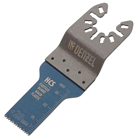 Насадка для МФИ DENZEL 782309 режущая пазовая прямая, HCS, по дереву, 20 х 1.4 мм