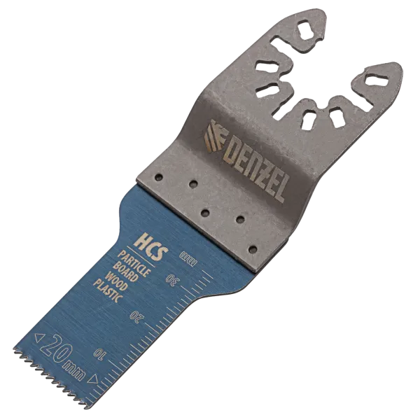 Насадка для МФИ DENZEL 782309 режущая пазовая прямая, HCS, по дереву, 20 х 1.4 мм