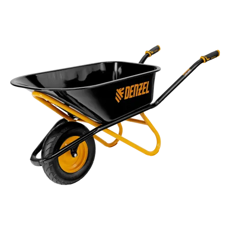 Тачка строительная DENZEL усиленная объем 120 л, 220 кг, колесо 16х4.00-8