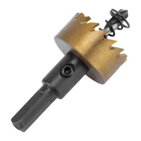 Коронка по металлу DENZEL 724106, 28 мм, HSS, нитридтитановое покрытие