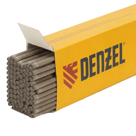Электроды DENZEL DER-13/55, диам 3 мм, 2,5 кг., основное покрытие