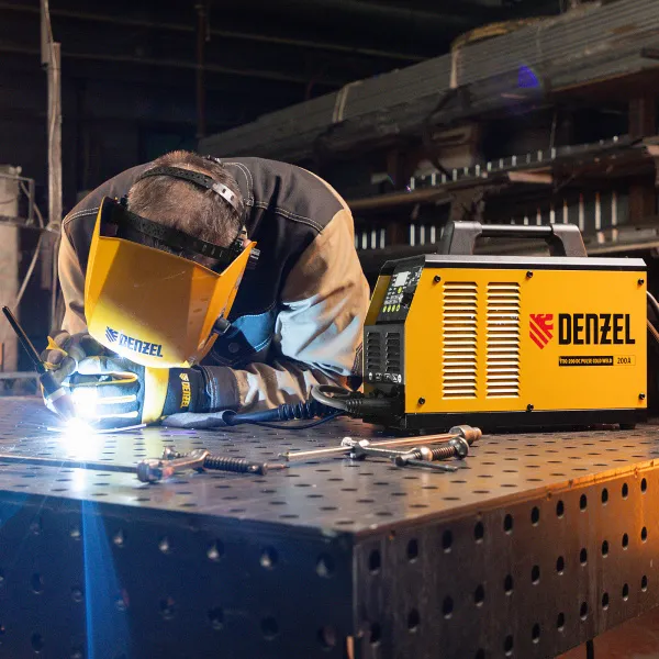 Аппарат инвертор. аргонодуговой сварки DENZEL ITIG-200 DС Pulse Cold Weld, 200 А, ПВ 60%