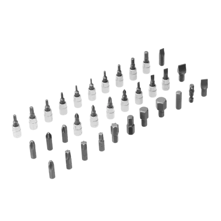 Набор инструментов DENZEL 1/2", 1/4", CrV, S2, пластиковый кейс, 94 предмета