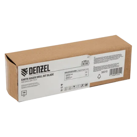 Нож шнека для грунта DENZEL ER-100, диаметр 100 мм, комплект 2 шт