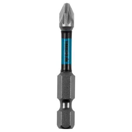 Бита DENZEL IMPACT, PZ2x50 мм, лазерная обработка шлица, сталь S2, 10 шт., Е 6,3