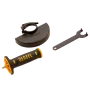 Машина шлифовальная угловая DENZEL AG125-1100, 1100 Вт, 125 мм, 3000-11000 об/мин