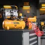 Компрессор безмасляный DENZEL DLS650/10, 650 Вт, 120 л/мин, ресивер 10 л, малошумный