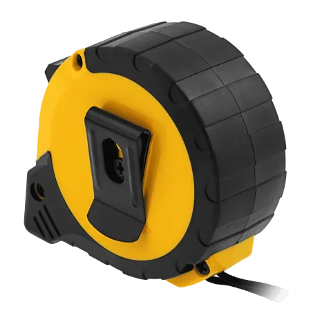 Рулетка DENZEL 5м х 19мм, двухкомп. корпус, кнопка-пауза