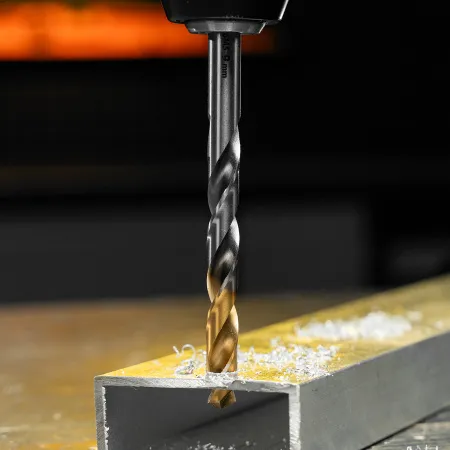 Сверло спиральное по металлу DENZEL 9 x 125 мм, Р6М5, Golden Tip