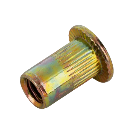 Заклепки резьбовые DENZEL стальные, оцинкованные, М4, пластиковый кейс, 140 шт.