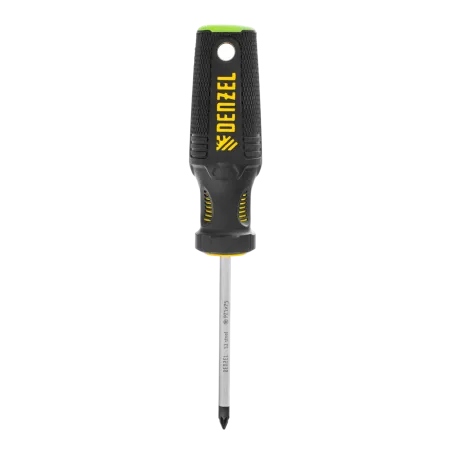 Отвертка DENZEL PZ1x75 мм, S2, 3к рукоятка