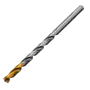 Сверло спиральное по металлу DENZEL 9 х 175 мм, Р6М5, Golden Tip, удлиненное