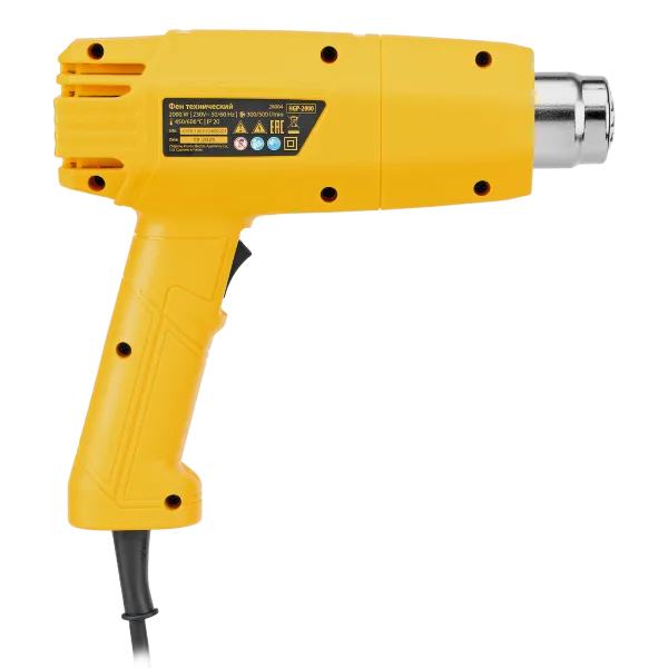 Фен технический DENZEL HGP-2000, 2000 Вт, 2 режима