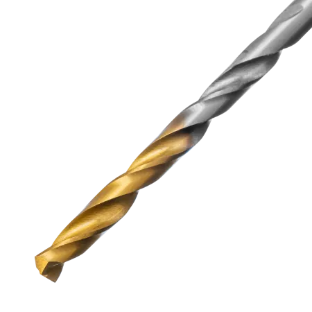 Сверло спиральное по металлу DENZEL 3,2 x 65 мм, Р6М5, Golden Tip, 2шт.