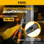 Длинногубцы прямые DENZEL диэлектрические рукоятки до 1000 В, трехкомпонентные рукоятки, 205мм