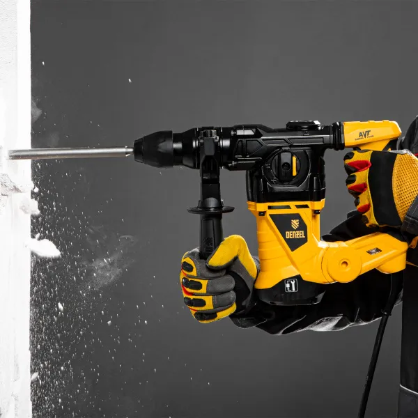 Перфоратор электрический DENZEL RHV-1250-30, SDS-plus, 1250 Вт, 5 Дж, 3 плюс 1 режим