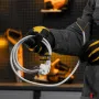 Шнур сетевой Energy Series DENZEL, ПВС, 1,5 м, 3 x 1 мм, с неразборной вилкой, белый