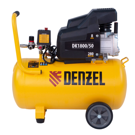 Компрессор воздушный DENZEL X-PRO DK1800/50, 1.8 кВт, 280 л/мин, 50 л