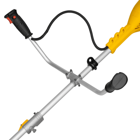 Триммер электрический DENZEL TE-1400, 1400 Вт, 420 мм, катушка + диск, разборная штанга