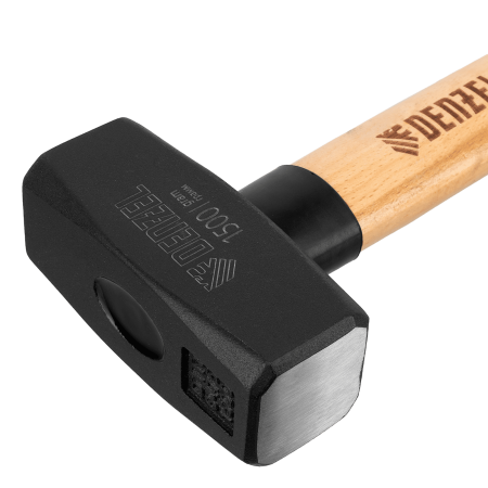 Кувалда DENZEL 1500 г, кованая головка, буковая рукоятка