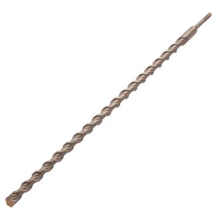 Бур по бетону DENZEL 705055, 22 x 600 мм, двойная спираль, три пылеотводящие кромки